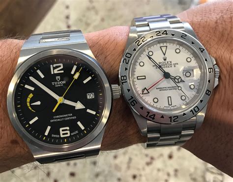 rolex explorer vs tudor north flag|Hands.